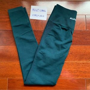 alphalete teal amplify leggings